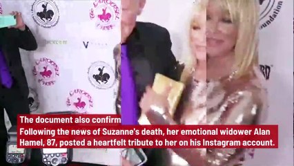 Suzanne Somers' Official Cause Of Death Revealed