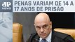Alexandre de Moraes vota pela condenação de mais seis réus dos atos de 8 de janeiro