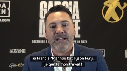 Interview - De La Hoya : "Si Ngannou bat Fury, je quitte mon travail !"