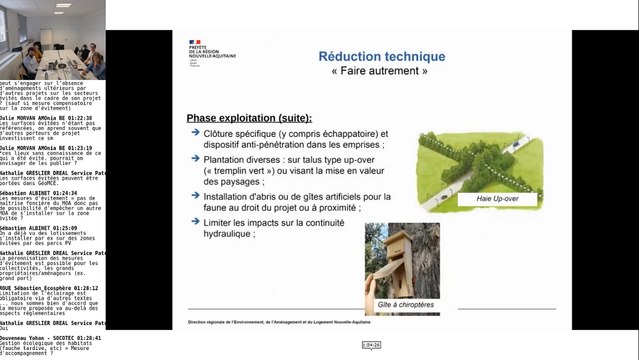 Webinaire espèces protégées du 17 octobre 2023 - DREAL Nouvelle-Aquitaine