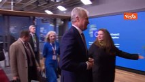 Von der Leyen arriva alla riunione del Consiglio Ue