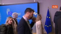 Consiglio europeo, l'arrivo di Giorgia Meloni