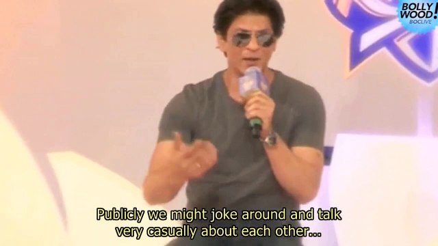 Press conference with Shahrukh Khan during KKR new look launch in 2012