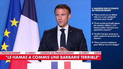 Emmanuel Macron : «Si nous importons le conflit (...) nous nous diviserons inutilement»