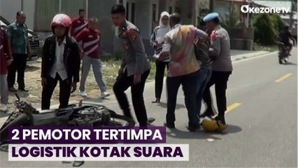 Download Video: 2 Pemotor Tertimpa Logistik Kotak Suara saat Proses Bongkar Muat di Pasaman