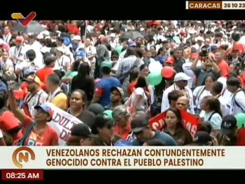 Venezolanos se movilizaron para exigir el cese al fuego y condenar actos genocidas en Caracas