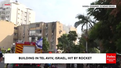 Building In Tel Aviv, Israel, Hit By Rocket