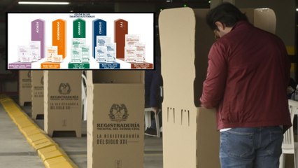 Qué se elige en Colombia, cuántos tarjetones hay y cómo identificarlos