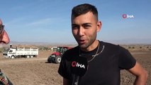 Amasya'da Helikopterle Görevden Dönen Personelin Tarlasına 'Cumhuriyet' Yazan Çiftçi
