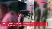 Başakşehir'de sanayi sitesinde yangın! Ekipler tarafından söndürüldü