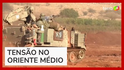 Com tanques e soldados, Israel conduz exercício militar próximo à fronteira com o Líbano