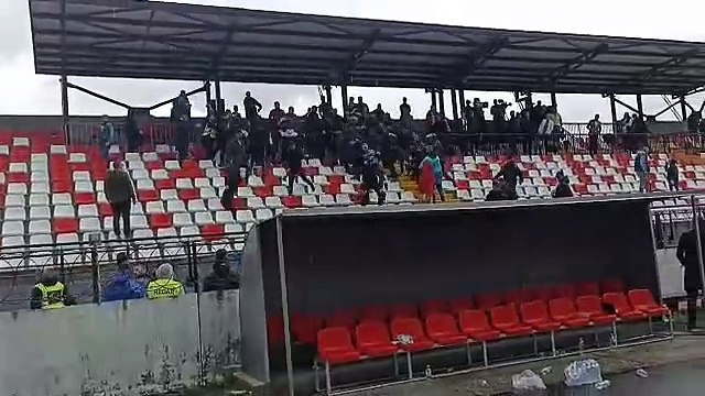 Naguravanje nakon utakmice Igman - Željezničar