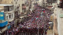 تضامنا مع غزة.. آلاف الأردنيين يتظاهرون للمطالبة بإلغاء معاهدة السلام مع إسرائيل