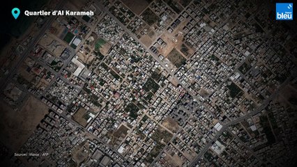 Le nord de la bande de Gaza avant et après les frappes israéliennes