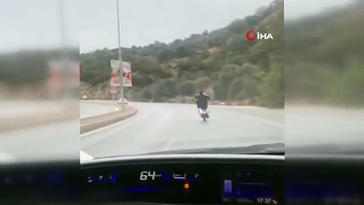 Tehlikeli yolculuk kamerada