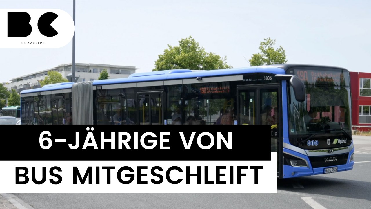 München: Sechsjährige klemmt in Bustür und wird mitgeschleift