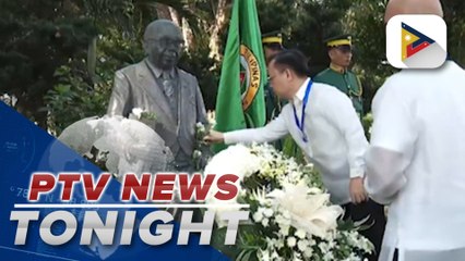 Family, friends visit grave of former UN Assembly president Carlos Romulo to commemorate 78th...