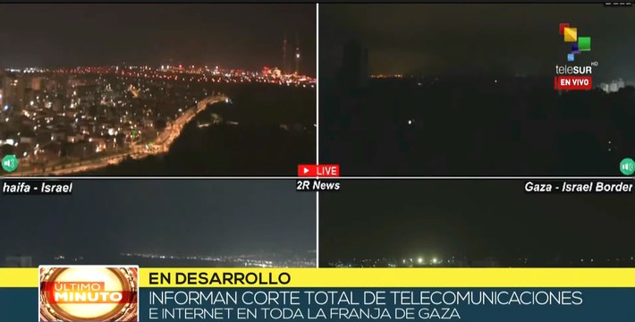 Franja de Gaza: Bombardeo israelí provoca corte total de electricidad, internet y comunicación
