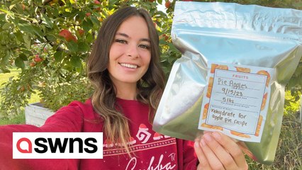 Prepper already has her Christmas dinner ready - four months early