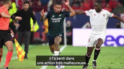 Arsenal - Arteta : "Nous risquons de perdre à nouveau Gabriel Jesus pour quelques semaines"