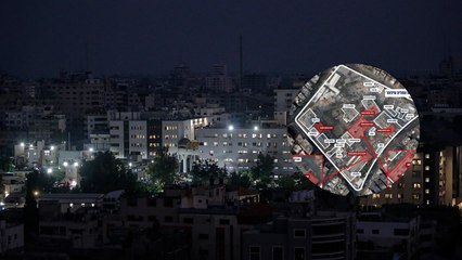 Con una ilustración el Ejército de Israel muestra cómo estaría operando Hamás desde hospitales en Gaza