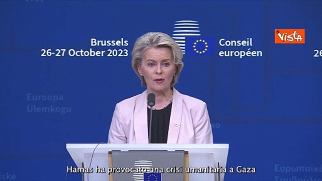 Von der Leyen: ?56 tonnellate di aiuti umanitari dell?Ue arrivati a Gaza?