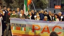 Israele - Hamas, ecco le immagini della manifestazione per la pace a Roma