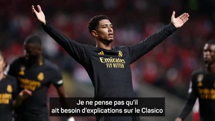 Real Madrid - Ancelotti : "Bellingham jouera le Clasico"