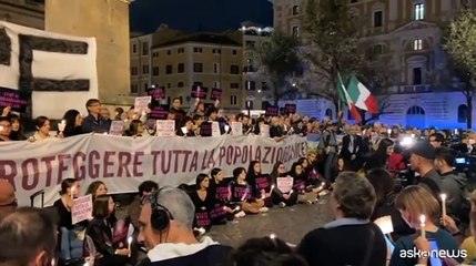 Tải video: Roma, manifestazione per chiedere cessate il fuoco in Medioriente