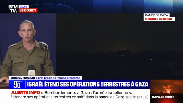 Daniel Hagari (porte-parole de l'armée israélienne): L'armée de l'air frappe des installations terroristes de manière très significative