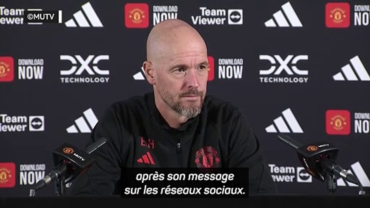Ten Hag : "Pour le moment, on ne craint pas une suspension de Garnacho"