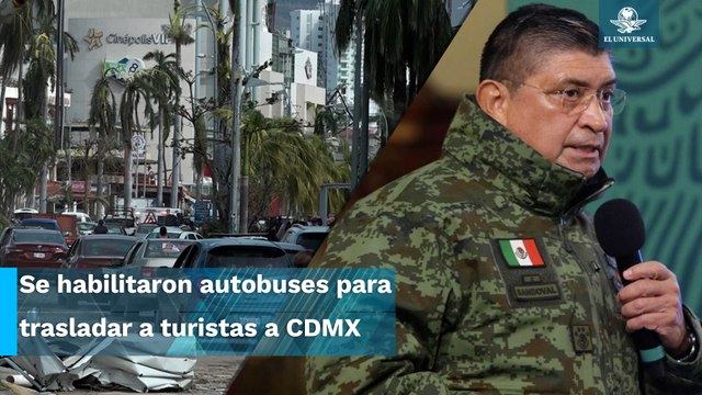 Rescatan a turistas atrapados en Acapulco por “Otis”, habilitan puente aéreo y autobuses