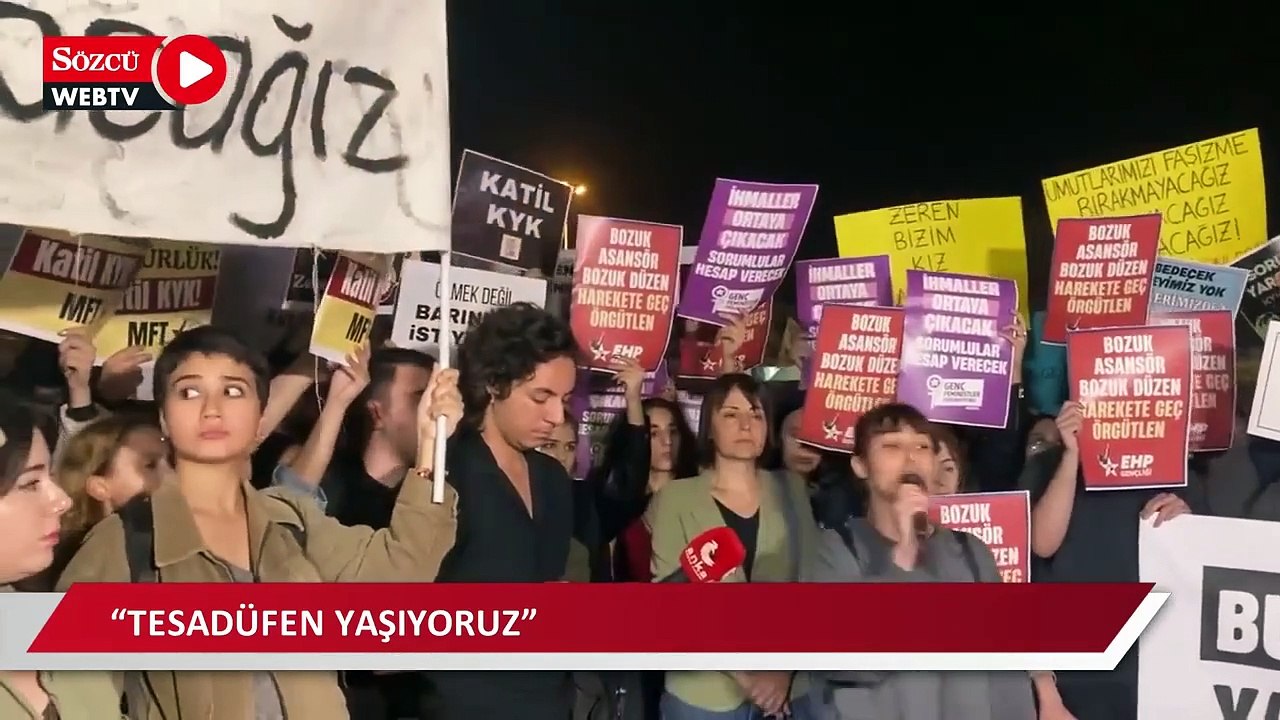 Kadıköy'de öğrencilerden 'Zeren Ertaş' eylemi