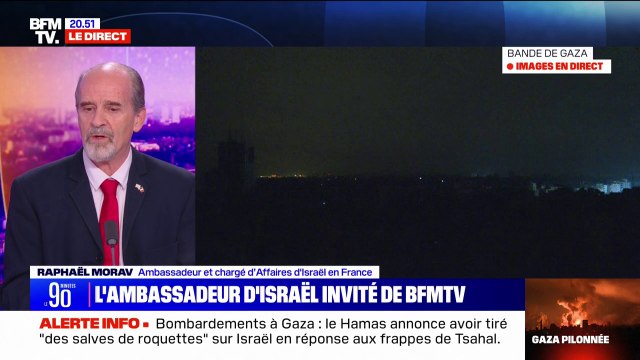 Manifestations pro-palestiniennes interdites: Si ce sont des manifestations pour l'apologie du terrorisme ou pour la haine contre les juifs, c'est raisonnable de les interdire , estime Raphaël Morav (ambassadeur d'Israël en France)