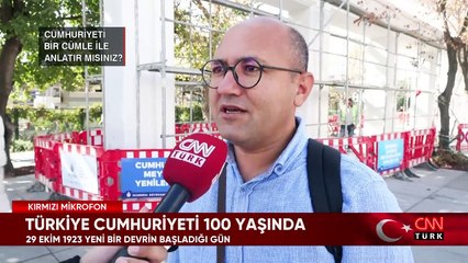 Cumhuriyeti bir cümle ile anlatır mısınız?