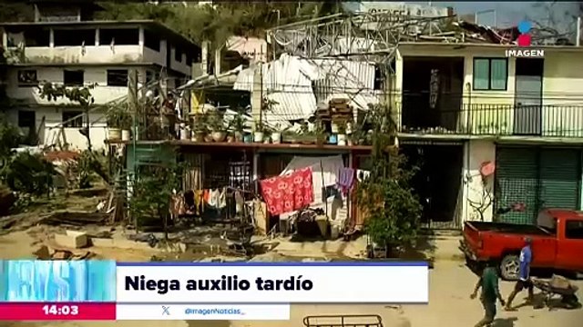 López Obrador niega que las Fuerzas Armadas llegaron tarde a Acapulco