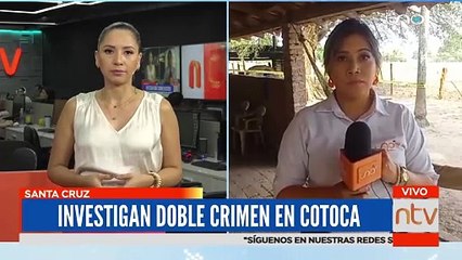 Investigan doble asesinato en Cotoca
