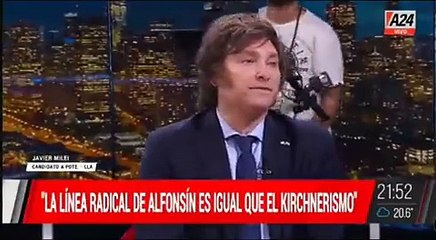 El enojo de Javier Milei en una entrevista por el ruido detrás de cámara