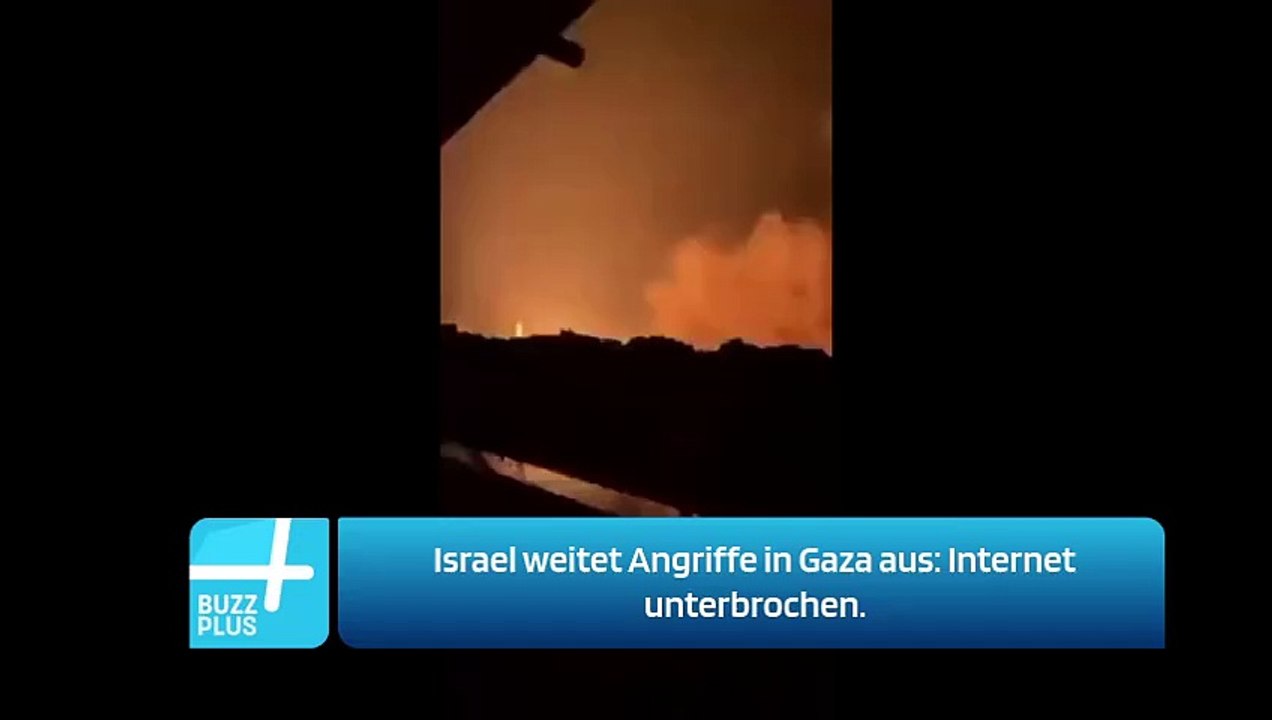 Israel weitet Angriffe in Gaza aus: Internet unterbrochen.