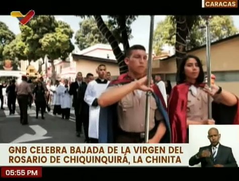 Caracas | GNB conmemora la bajada de la Virgen del Rosario de Chiquinquirá