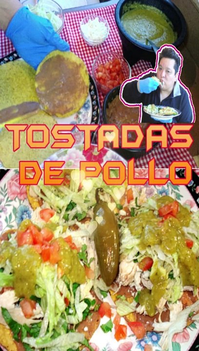 antojitos mexicanos tostadas de pollo #shorts #mexico #antojitos