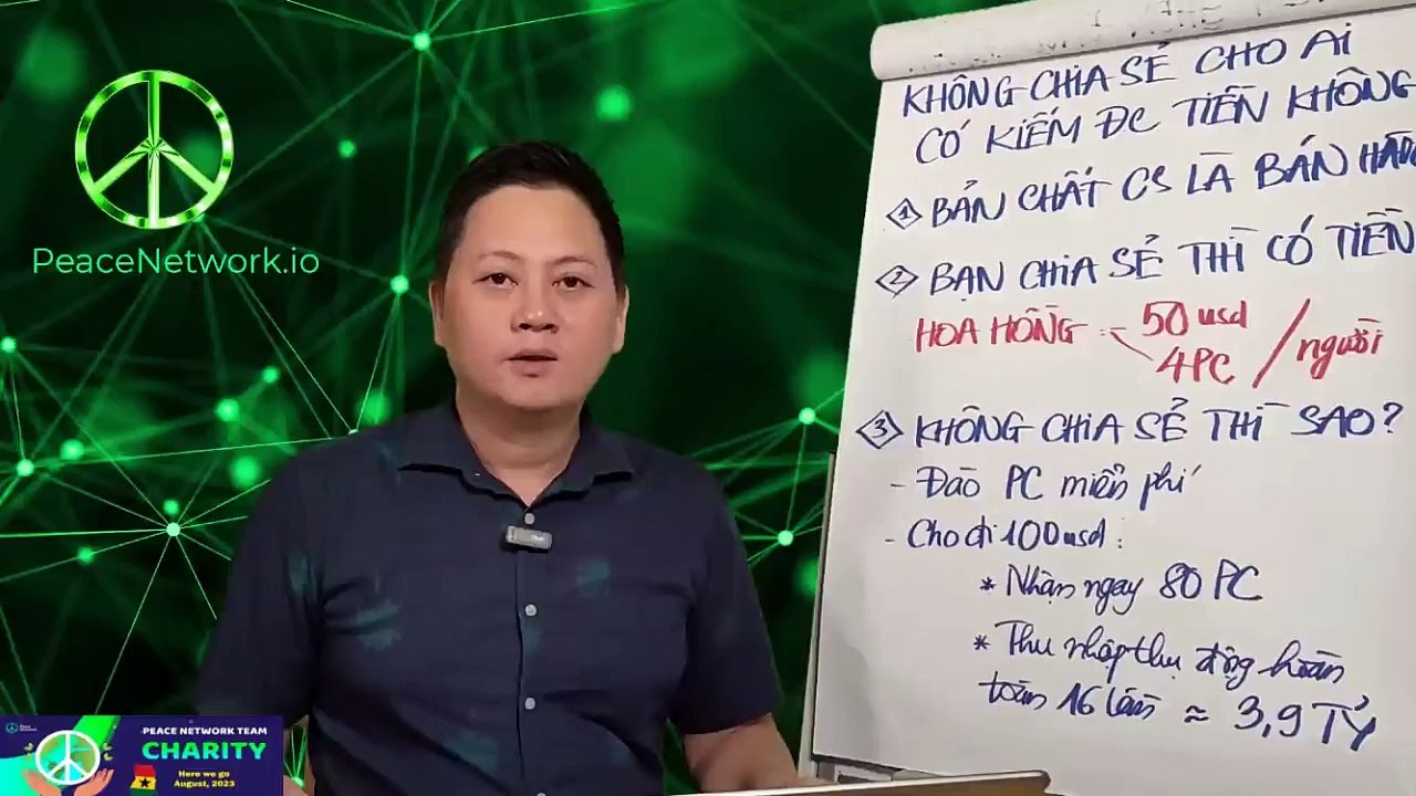 18 - Peace Network không chia sẻ cho ai, có kiếm được tiền được không?
