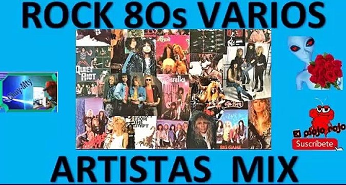 Rock 80s seleccion Varios artistas exitosos de la epoca antaño minimix