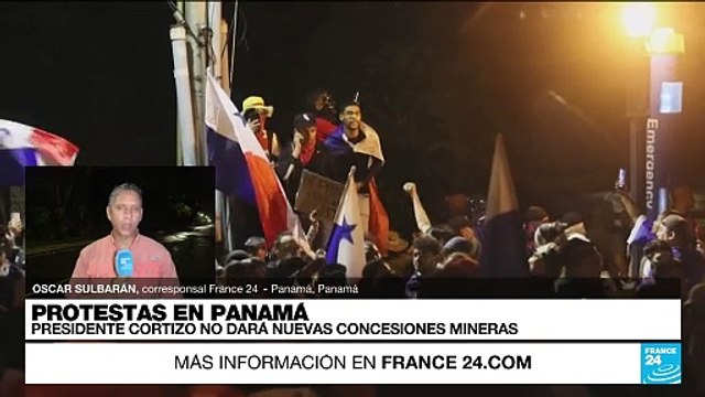 Informe desde Ciudad de Panamá: presidente Cortizo dice que no entregará nuevas concesiones mineras