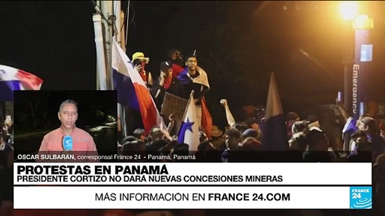 Informe desde Ciudad de Panamá:  presidente Cortizo dice que no entregará nuevas concesiones mineras