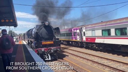 Steam train comes to Warrnambool
