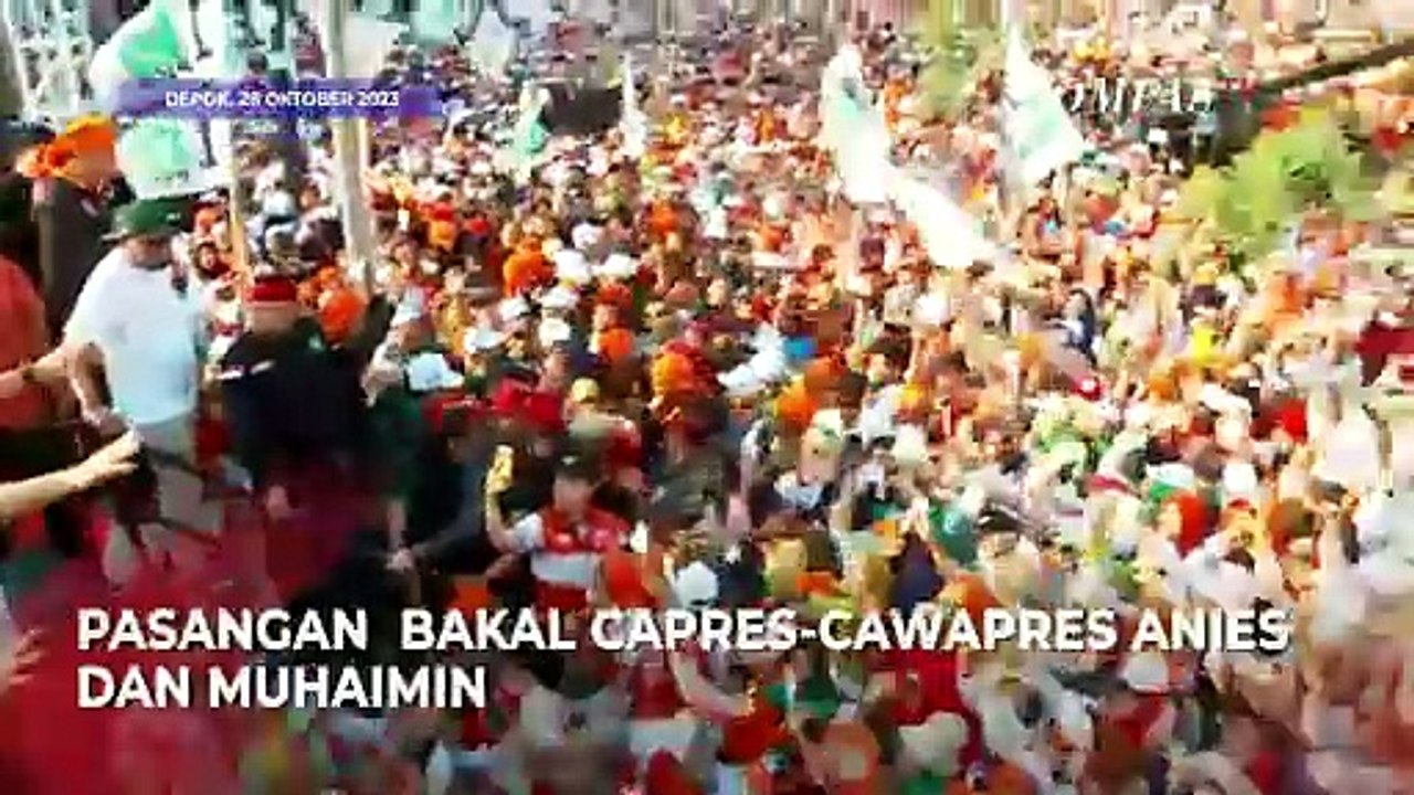 Anies dan Cak Imin Sapa Warga Depok, Kompak Ikut Jalan Sehat