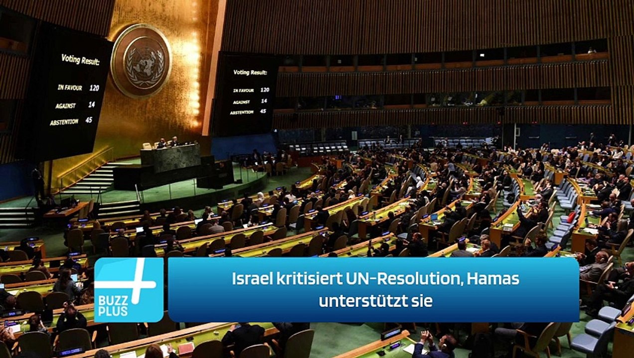Israel kritisiert UN-Resolution, Hamas unterstützt sie