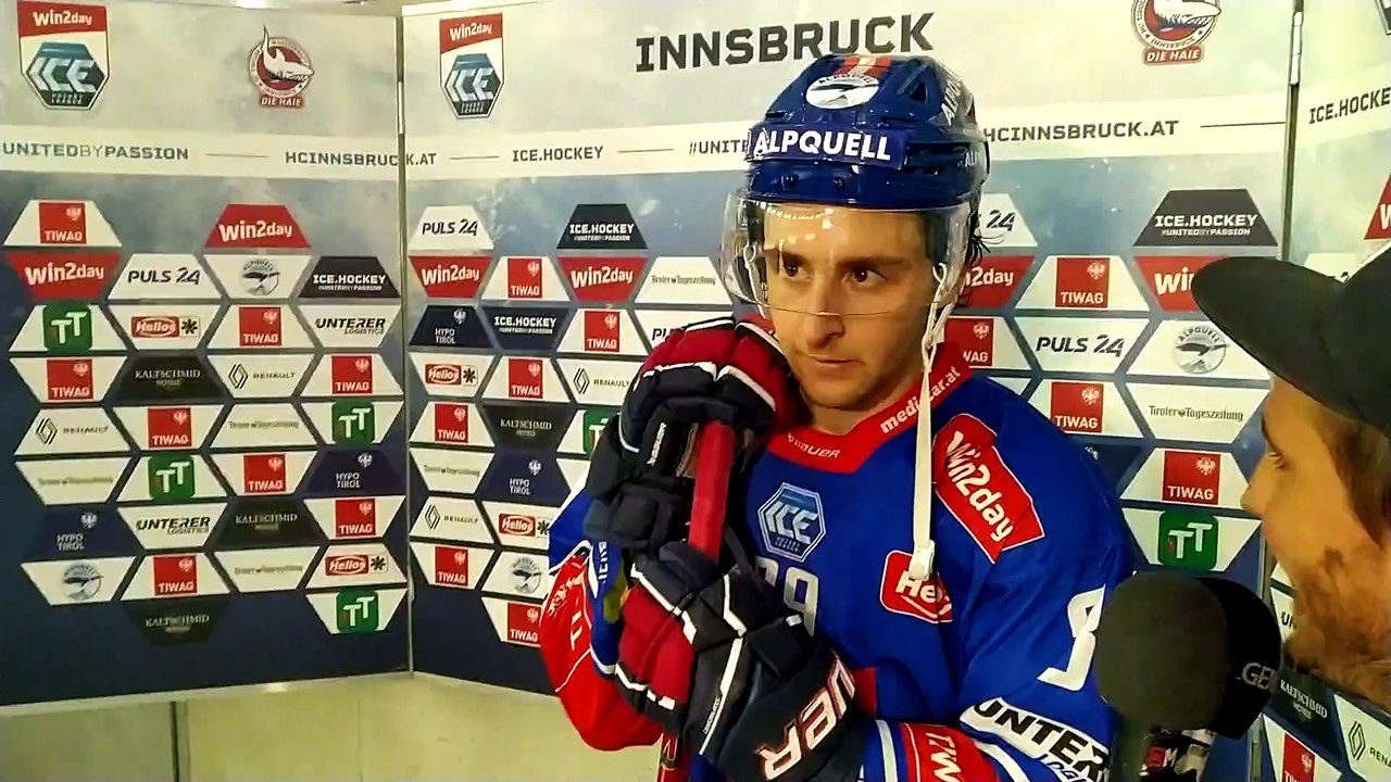 Lukas Bär (HCI) nach dem Sieg gegen die Pioneers