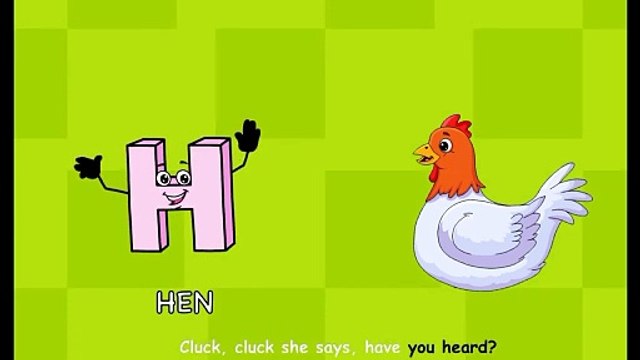 Alphabet letter Hh poem song - learn tracing - nursery rhymes #preschool #kidslearning #alphabet